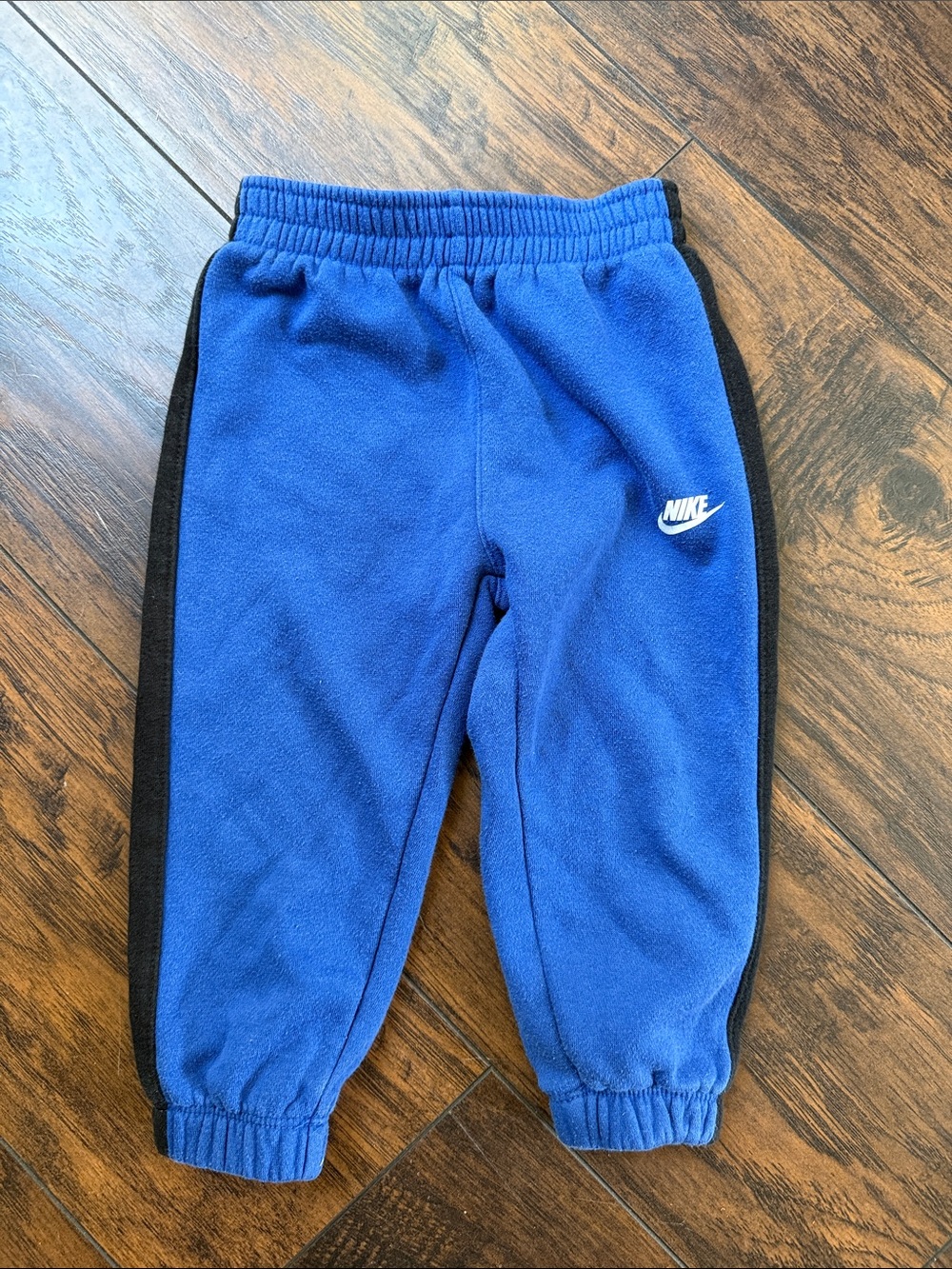 Nike Blue and Black jogger pants size 24 months